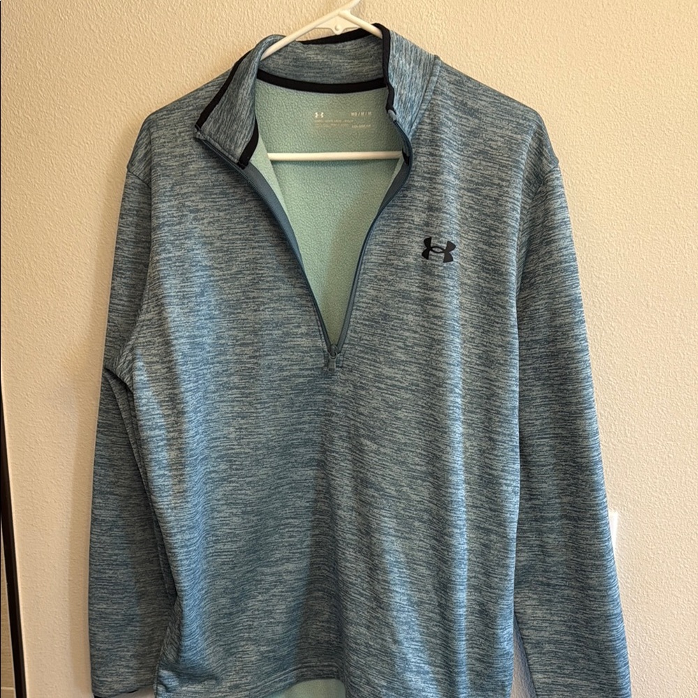 Under Armour Heathered Blue Quarter-Zip Top